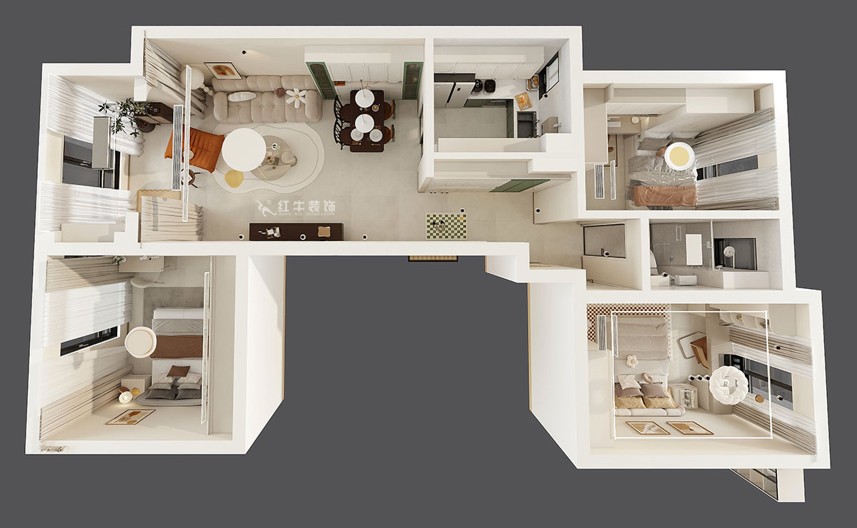 劉小勇|翠屏誠園26-1002-95㎡-現代簡約風格|3室2廳1衛(wèi)|老房裝修|定制家|全包12