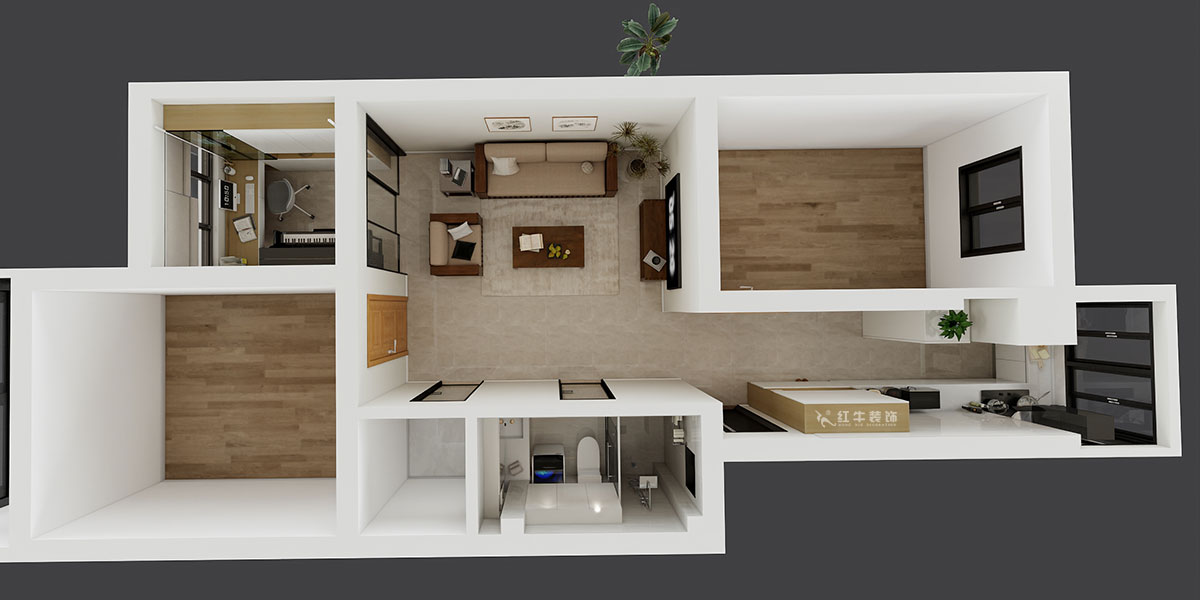 劉小勇|御河苑6-209-82㎡-現(xiàn)代簡約風格|3室2廳1衛(wèi)|老房裝修|定制家|全包11