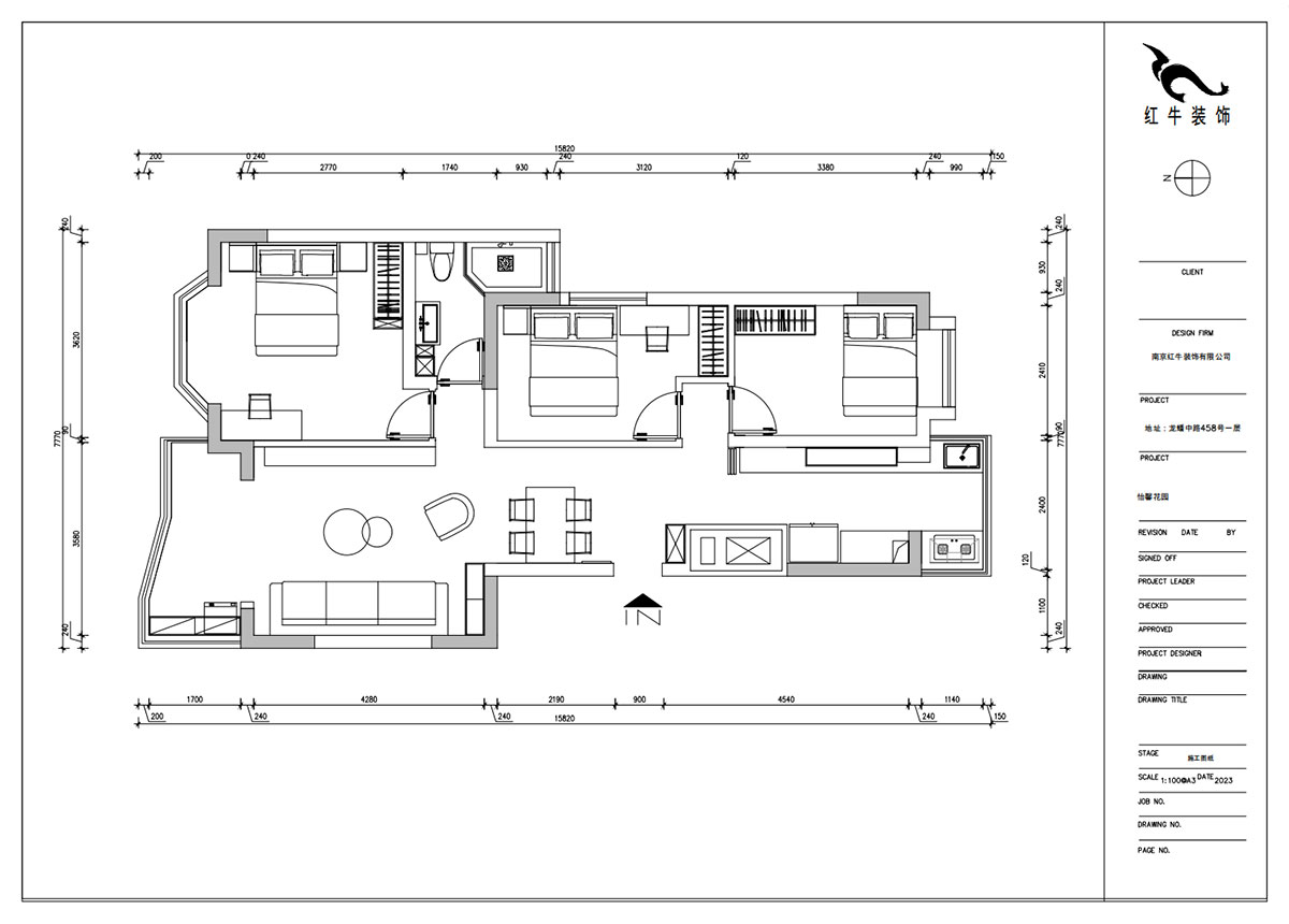 朱明琪|怡馨花園1-2-202-98㎡-現(xiàn)代簡(jiǎn)約風(fēng)格|3室2廳1衛(wèi)|老房裝修|定制家|全包15萬(wàn)|00_02平面布置圖