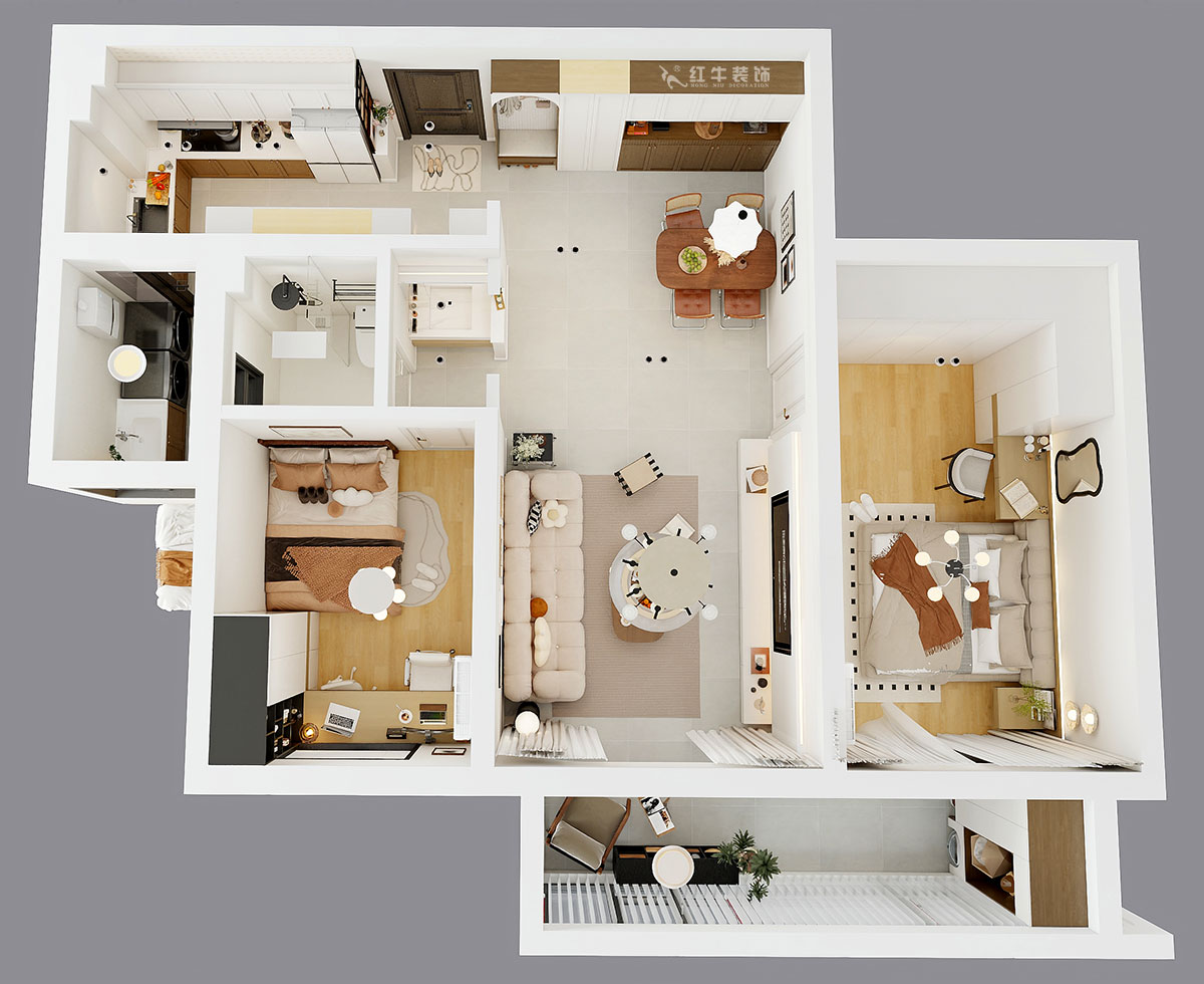 劉萍萍|麒麟山莊27-502-103㎡-現(xiàn)代簡約風格|2室2廳1衛(wèi)|老房裝修|定制家|全包14