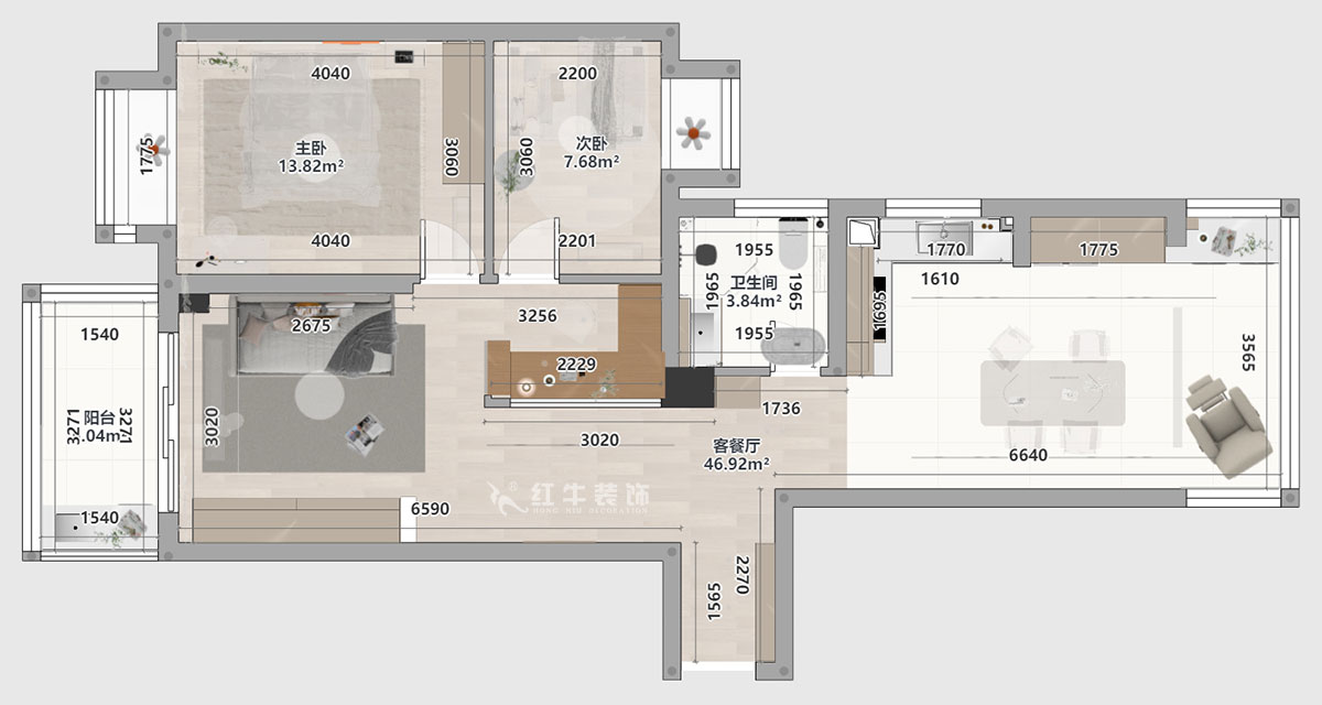 劉萍萍|匯景園A203-90㎡-現(xiàn)代簡(jiǎn)約風(fēng)格|2室2廳1衛(wèi)|新房裝修|定制家|全包12