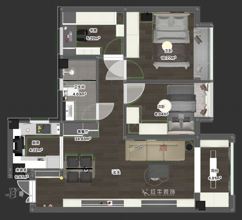 劉萍萍|賈瑤華府4-2103-85㎡-現(xiàn)代簡(jiǎn)約風(fēng)格|3室2廳1衛(wèi)|新房裝修|定制家|全包11