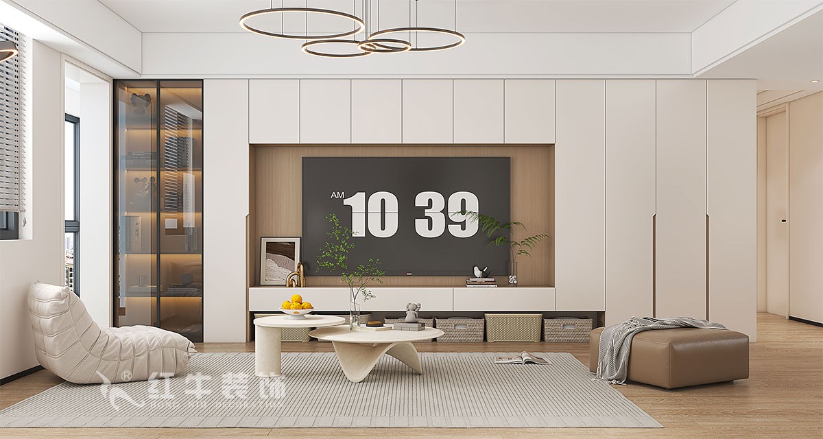 南京135㎡融僑中央花園裝修，邂逅簡約內(nèi)斂的舒適生活
