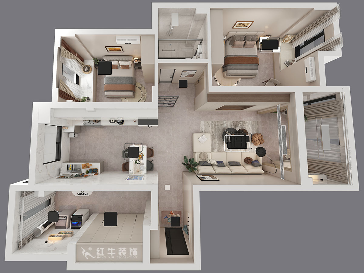 孟憲濤｜碧桂園鳳凰城翰林灣9-304-120㎡-現(xiàn)代簡約風格｜3室2廳1衛(wèi)｜新房裝修｜定制家｜全包16