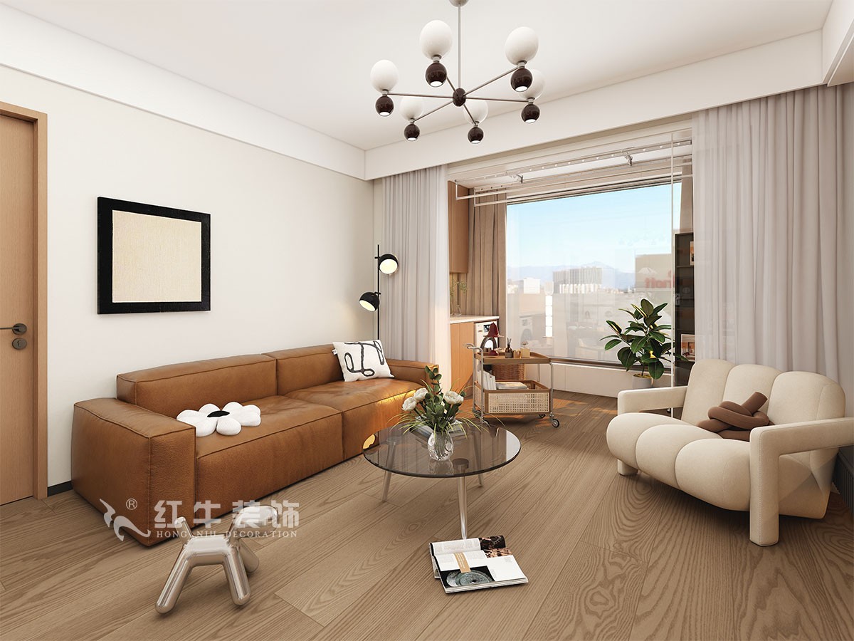 南京100㎡原木風(fēng)裝修，朗詩國際街區(qū)中園，布局太巧妙了