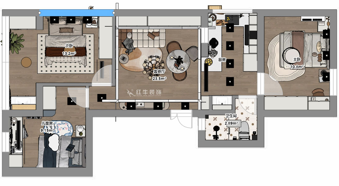 顧娟｜紅廟小區(qū)18號(hào)1單元610室-72㎡-簡(jiǎn)歐風(fēng)格｜2室2廳1衛(wèi)｜舊房裝修｜定制家｜全包11