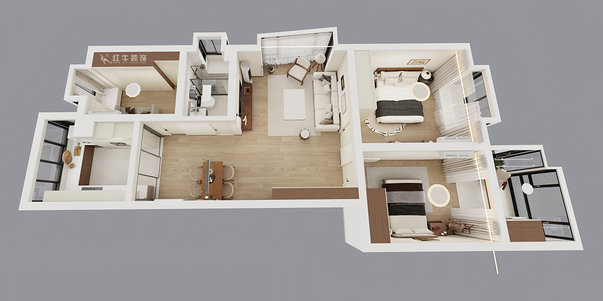 劉小勇|東城水岸6-1301-105㎡-現(xiàn)代風(fēng)格|3室2廳1衛(wèi)|老房裝修|定制家|全包11