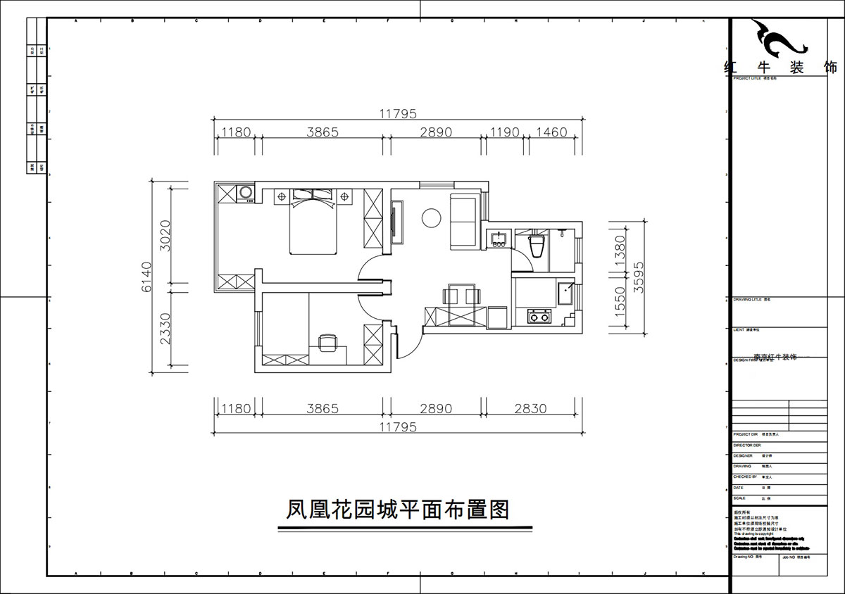 朱彥|鳳凰花園城金陵園2幢10號502室-64㎡-現(xiàn)代簡約風格|2室1廳1衛(wèi)|老房改造|定制家|全包10萬|00_02平面布置圖