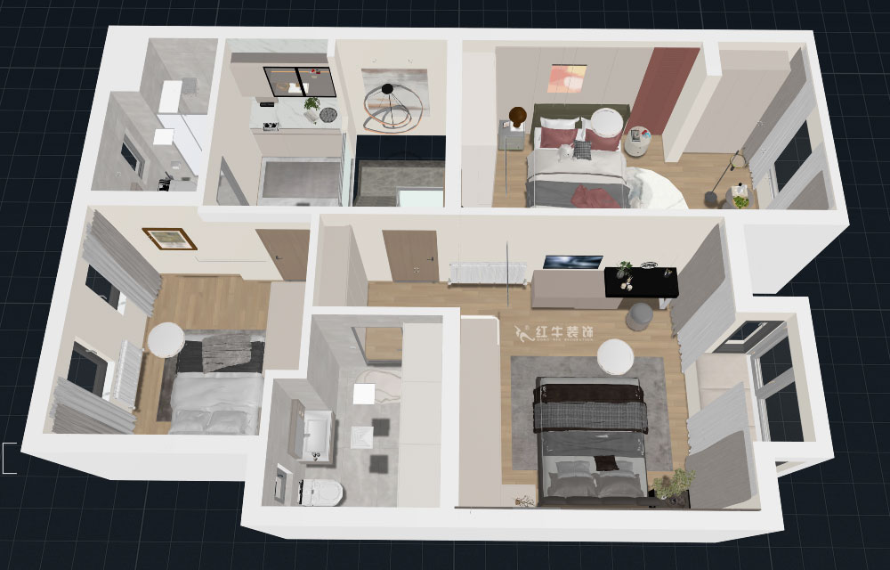 郭志成|銀城藍(lán)溪郡19-102-300㎡-現(xiàn)代簡(jiǎn)約風(fēng)格|聯(lián)排別墅|5室2廳1廚4衛(wèi)|毛坯裝修|定制家|全包31