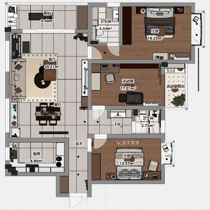 魏明花|金陵大公館10-601-150㎡-現(xiàn)代簡約風(fēng)格|3室2廳2衛(wèi)|二手房裝修|定制家|全包16