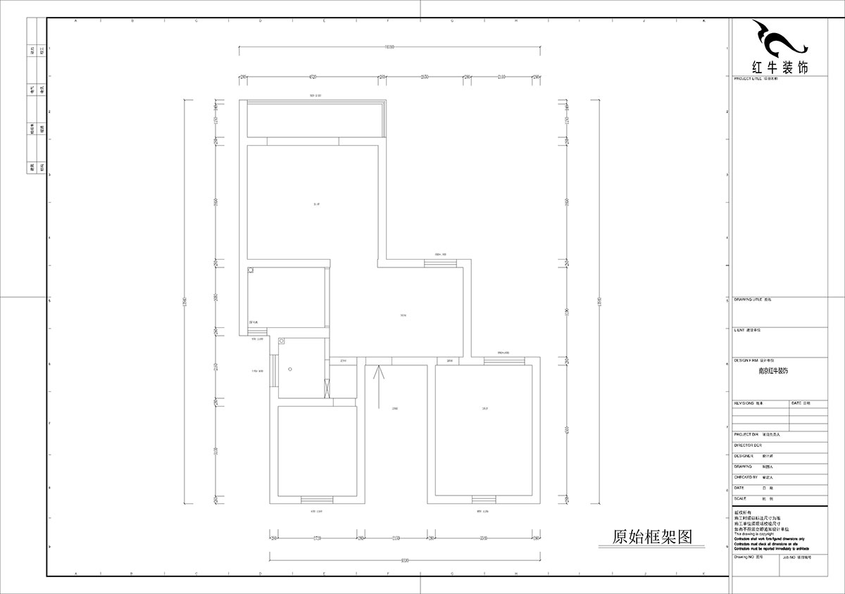 孟憲濤｜三牌樓大街24號301室-100㎡-現(xiàn)代簡約風(fēng)格｜2室2廳1衛(wèi)1廚1陽臺｜老房裝修｜定制家｜全包10萬｜00_01原始框架圖